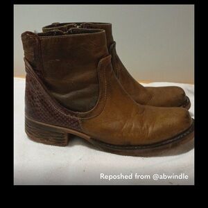 Bed Stu Brown Ankle Boots